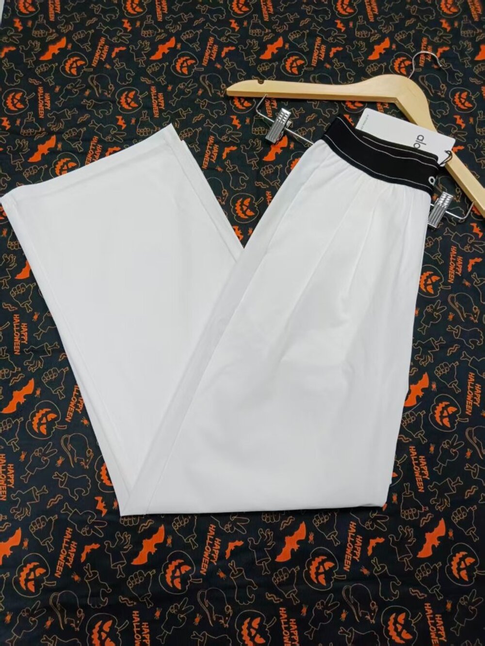 ALO Yoga Suit Up Trouser Regular💕White Straight Leg Comfortable🏐Small (S) - Picture 6 of 9